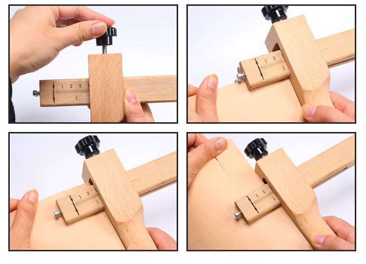 leather strip cutter,Leather Craftool Strap Cutter, Strip and Strap Leather DIY Hand Cutting Tool Adjustable with Blades