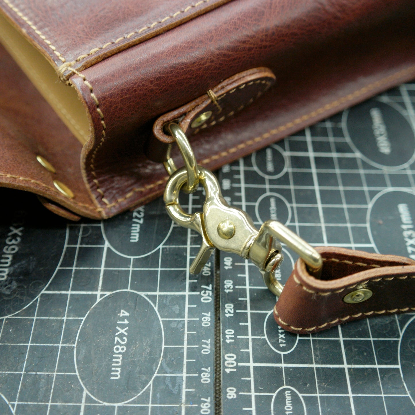 【PDF Pattern】Vintage leather handbag with single shoulder crossbody bag pattern SG-140#