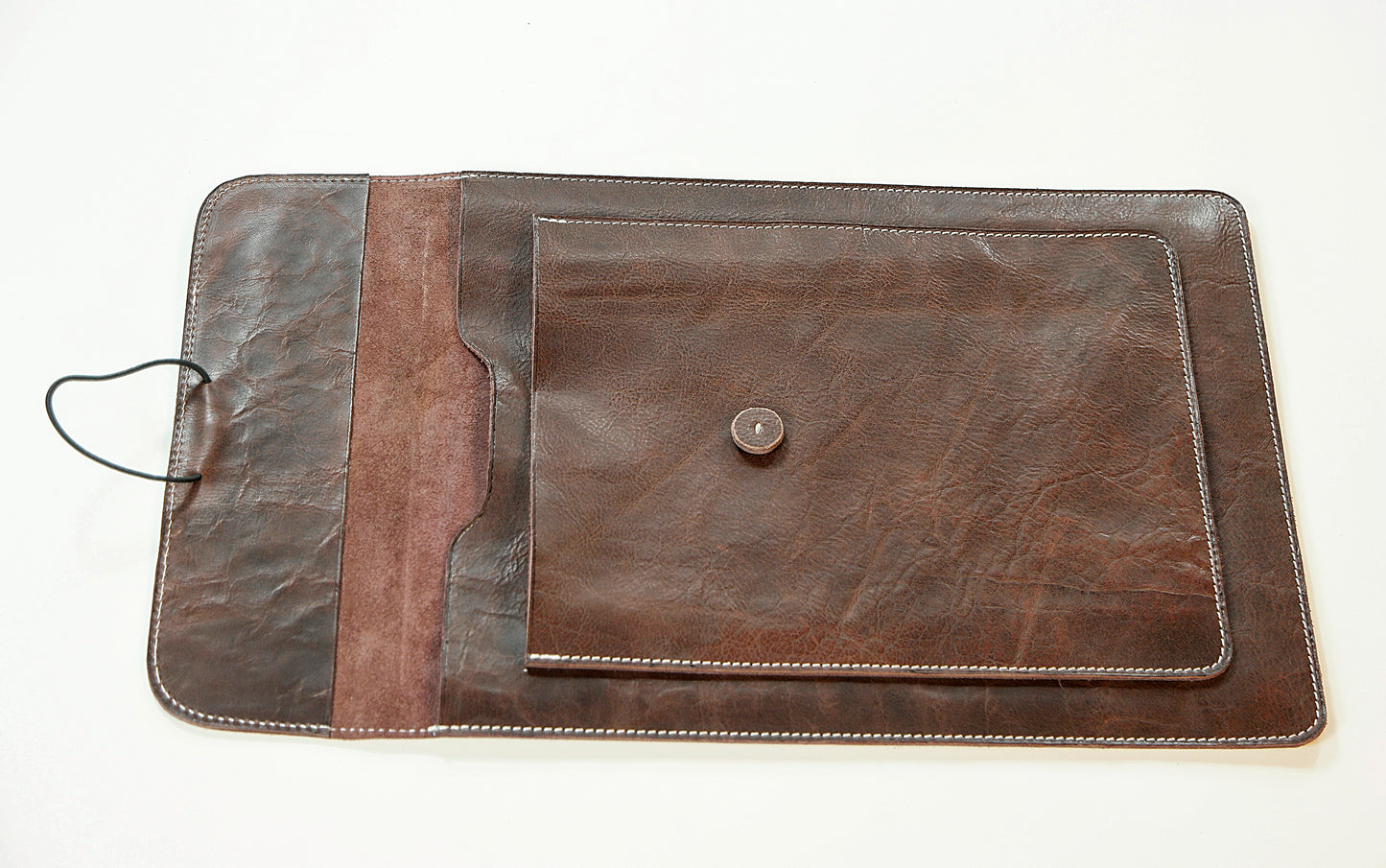 leather laptop cover, MacBook Pro 13/14 / 15/16/17/17.5 inch case/sleeve,The outer bag can be placed Ipad 7.2/10.2/11/12 inch case/sleeve, Made of 100% full oil wax leather/real cow leather