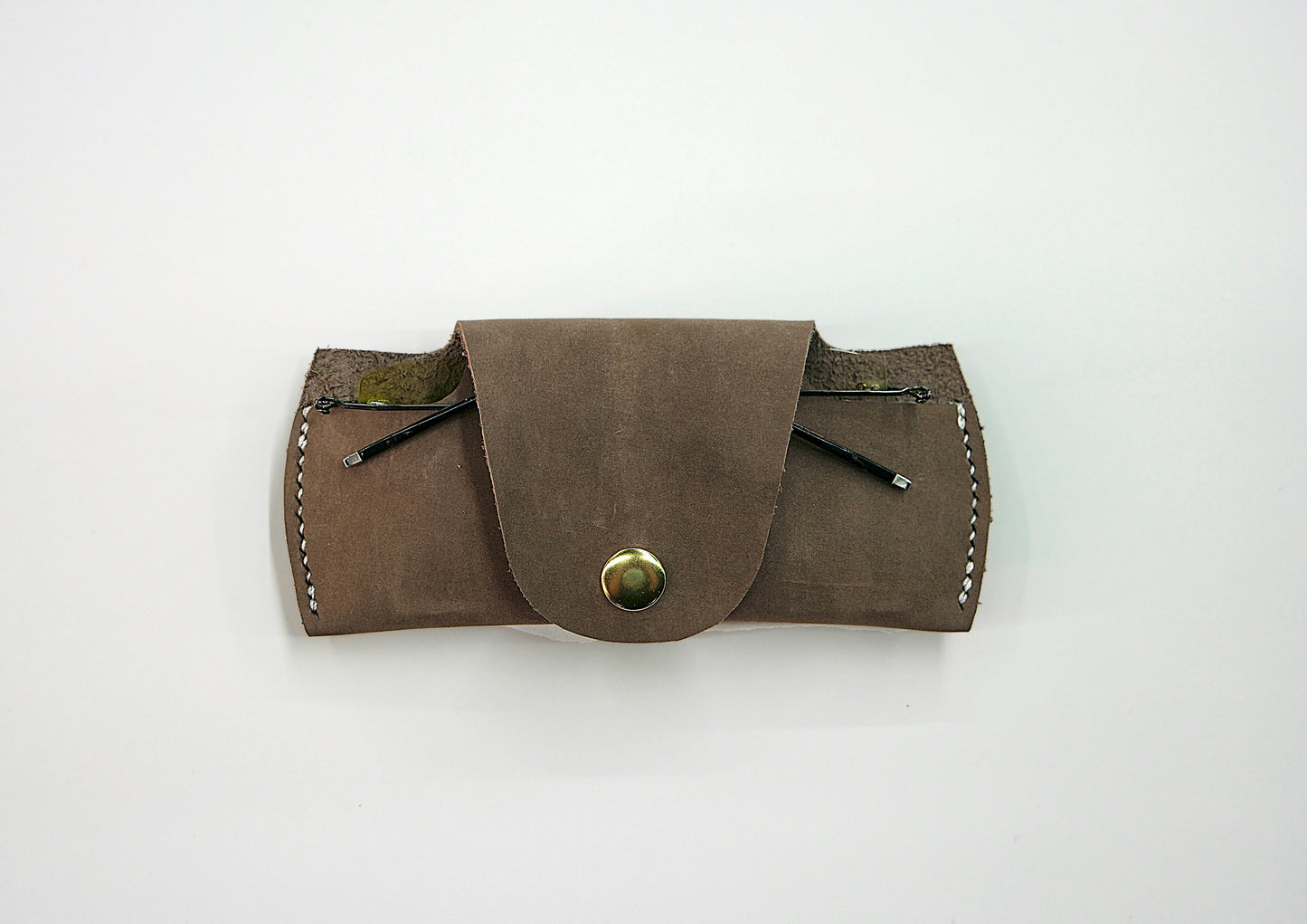 Glasses storage bag, leather storage bag, leather DIY