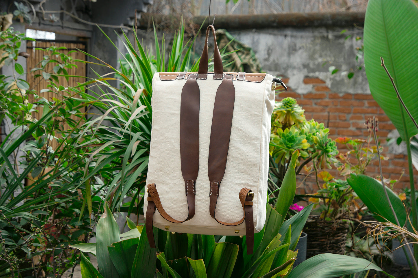 【Bag Pattern】Making a Leather Backpack,Making vegetable tanned leather briefcase,Classic Leather Backpack
