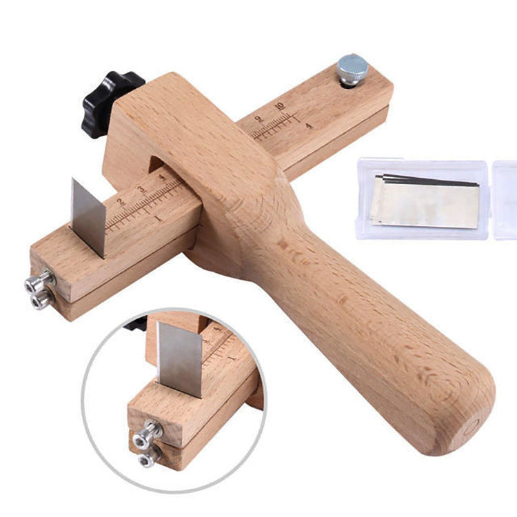leather strip cutter,Leather Craftool Strap Cutter, Strip and Strap Leather DIY Hand Cutting Tool Adjustable with Blades
