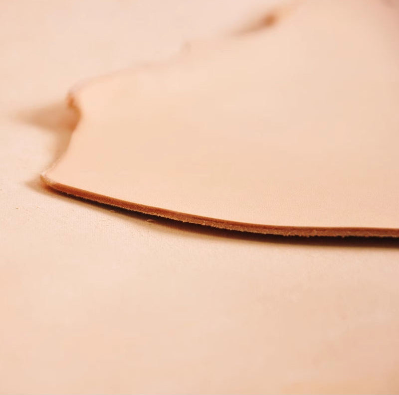 Handmade leather, genuine top layer cowhide leather, vegetable tanned leather