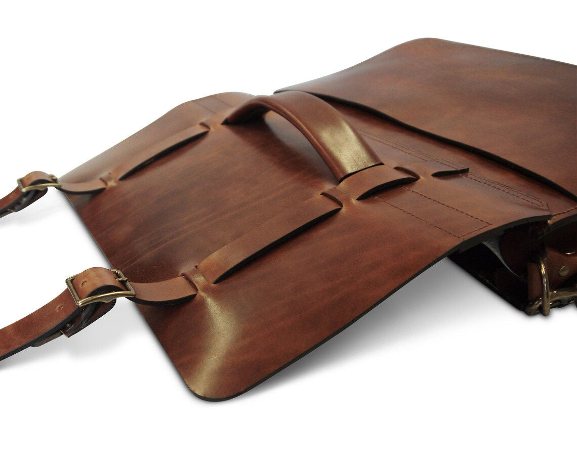 [PDF Pattern] Messenger bag pattern, office bag, briefcase pattern, Leather laptop bag pattern