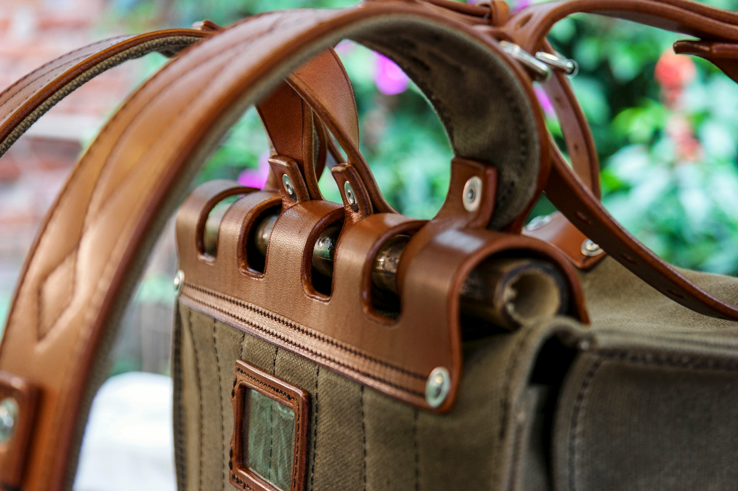 Vintage Oil Wax Canvas Backpack - Vintage Backpacks Travel, Camping, Hiking