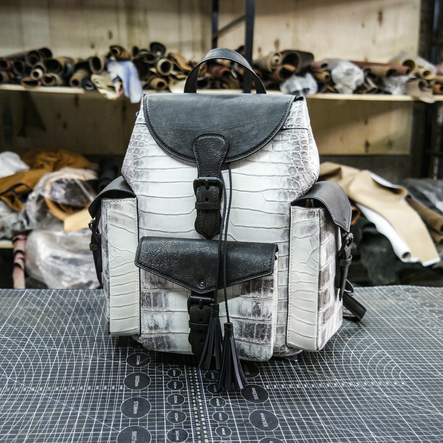 【PDF Pattern】 Himalayan crocodile leather backpack pattern/knapsack pattern