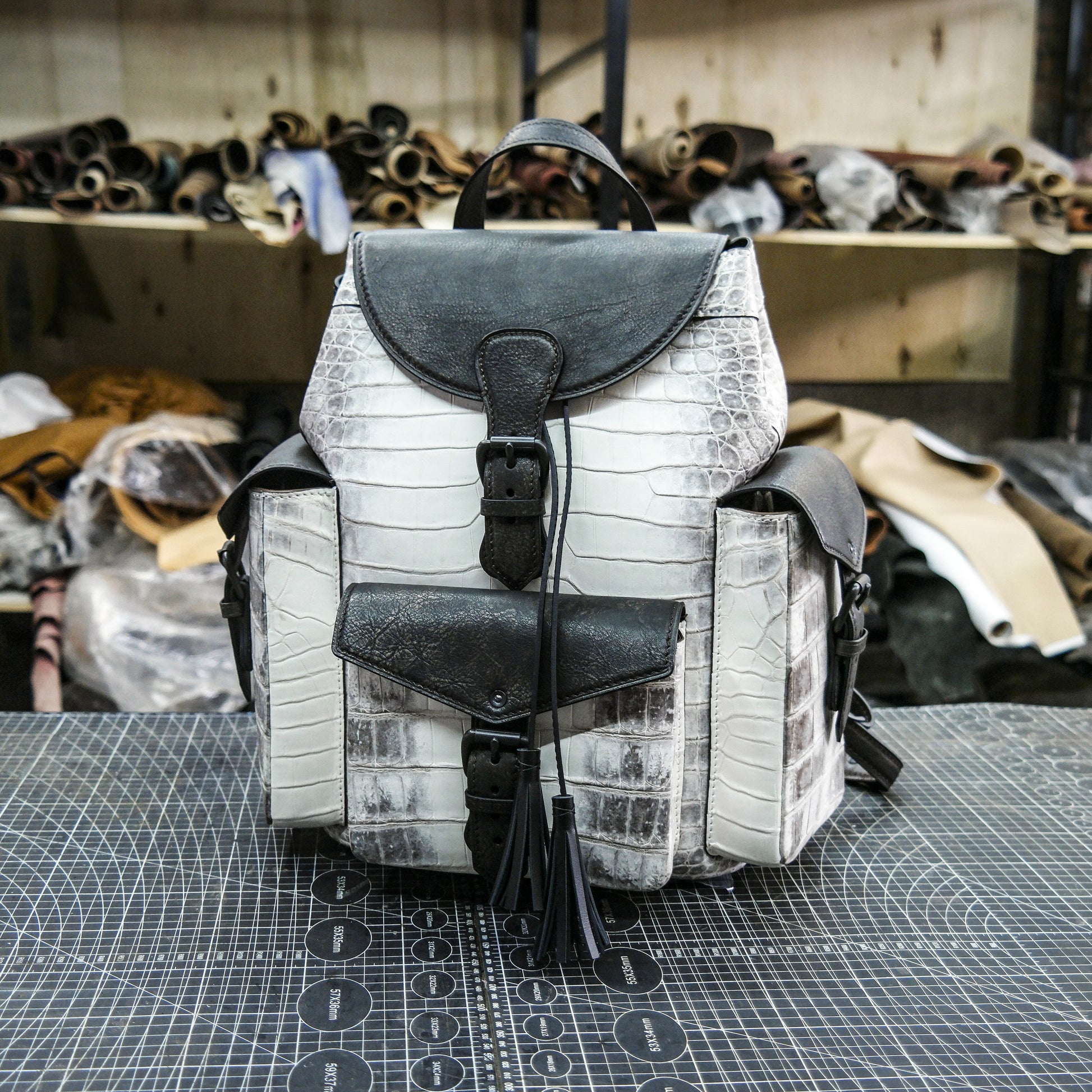 【PDF Pattern】 Himalayan crocodile leather backpack pattern/knapsack pattern