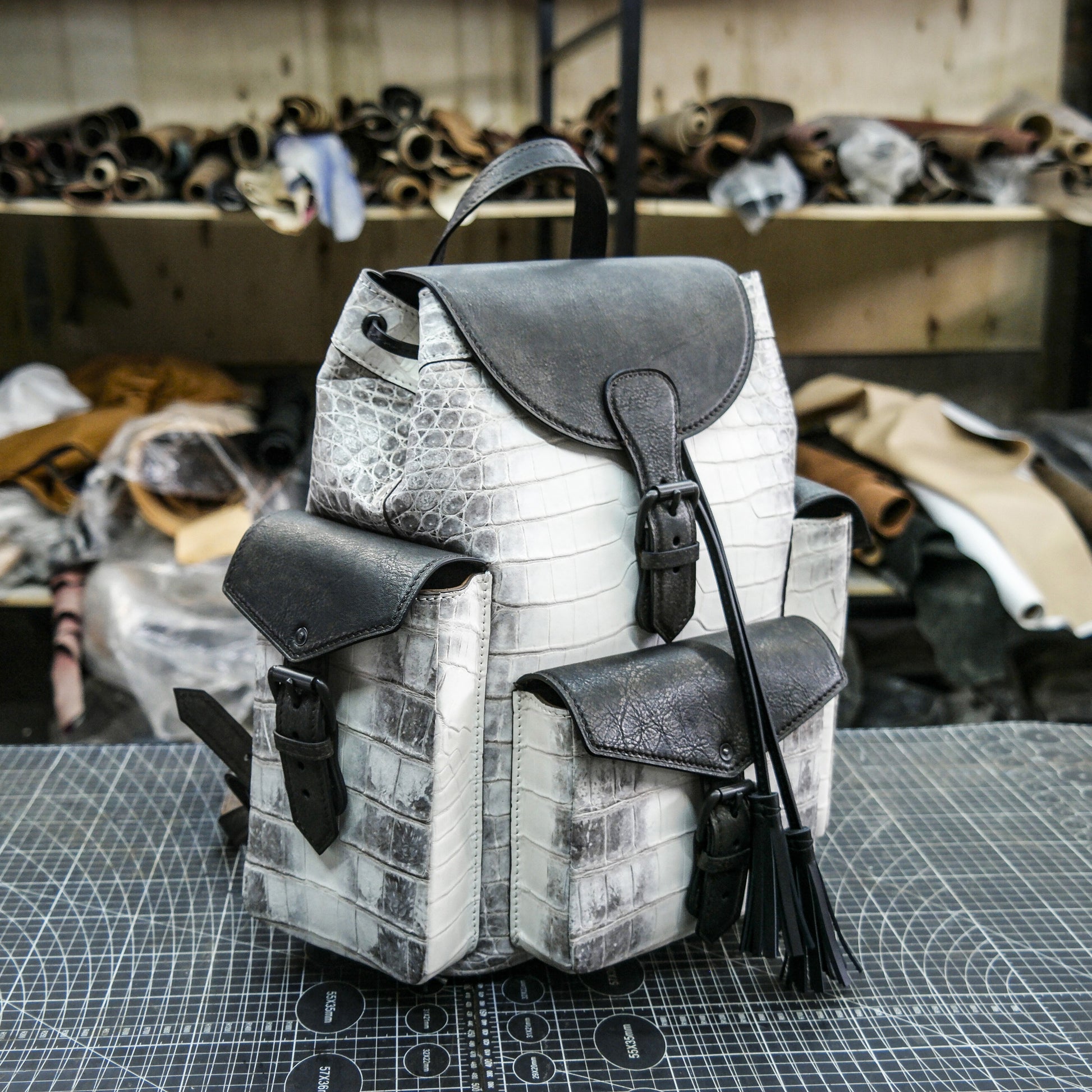 【PDF Pattern】 Himalayan crocodile leather backpack pattern/knapsack pattern