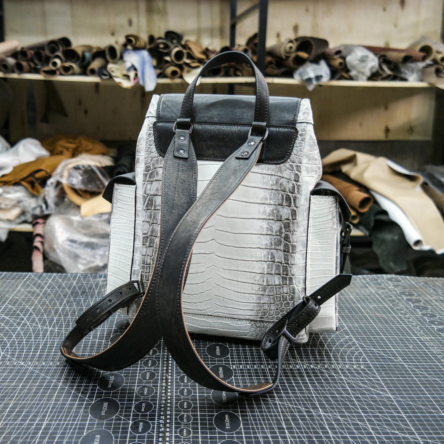 【PDF Pattern】 Himalayan crocodile leather backpack pattern/knapsack pattern