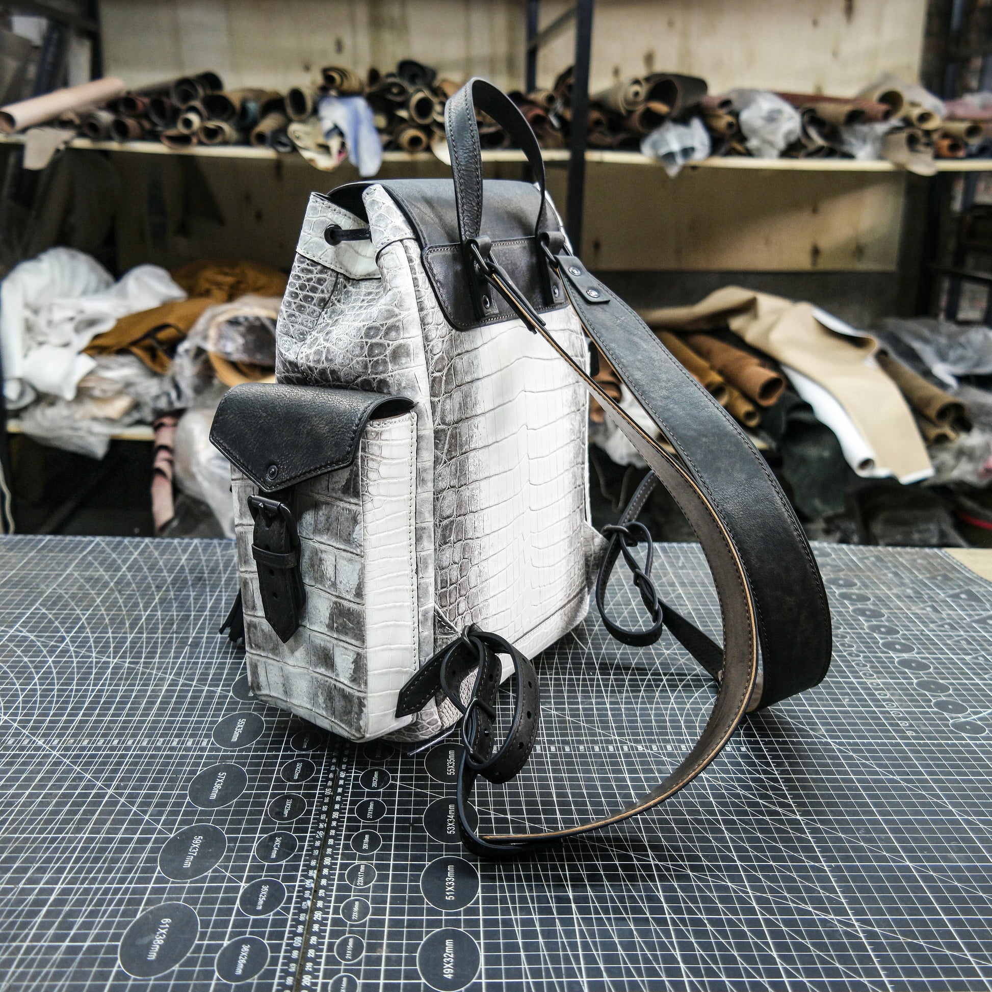 【PDF Pattern】 Himalayan crocodile leather backpack pattern/knapsack pattern