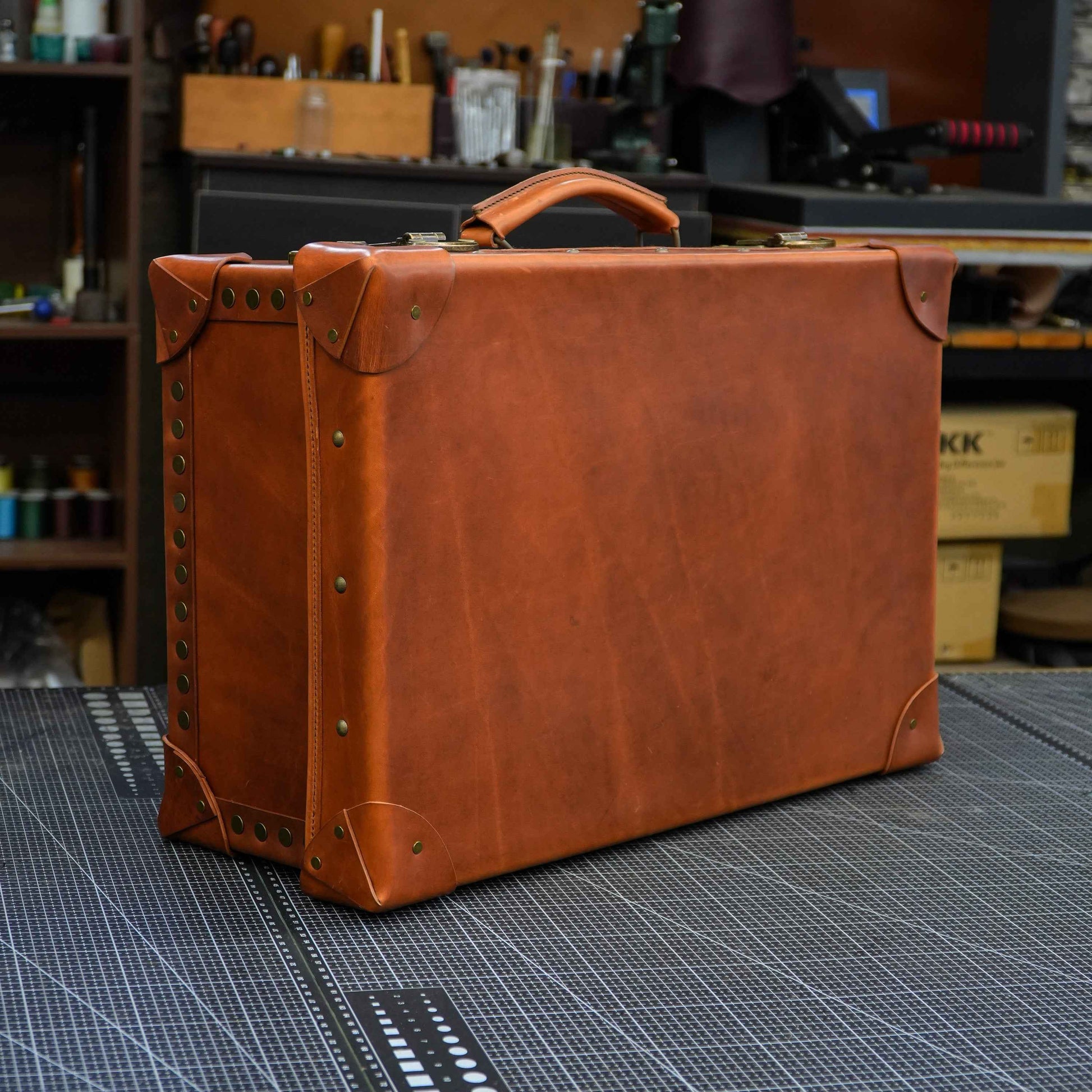 【Suitcase Pattern】 Cowhide solid wood suitcase pattern Box pattern /Handheld suitcase Pattern/Luggage Suitcase Pattern/travel suitcase pattern