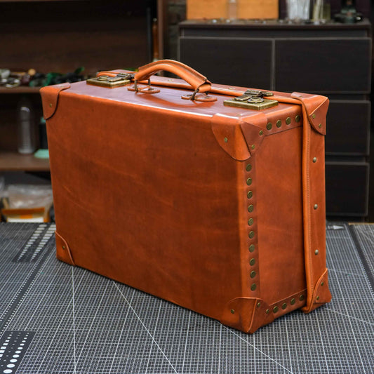 【Suitcase Pattern】 Cowhide solid wood suitcase pattern Box pattern /Handheld suitcase Pattern/Luggage Suitcase Pattern/travel suitcase pattern