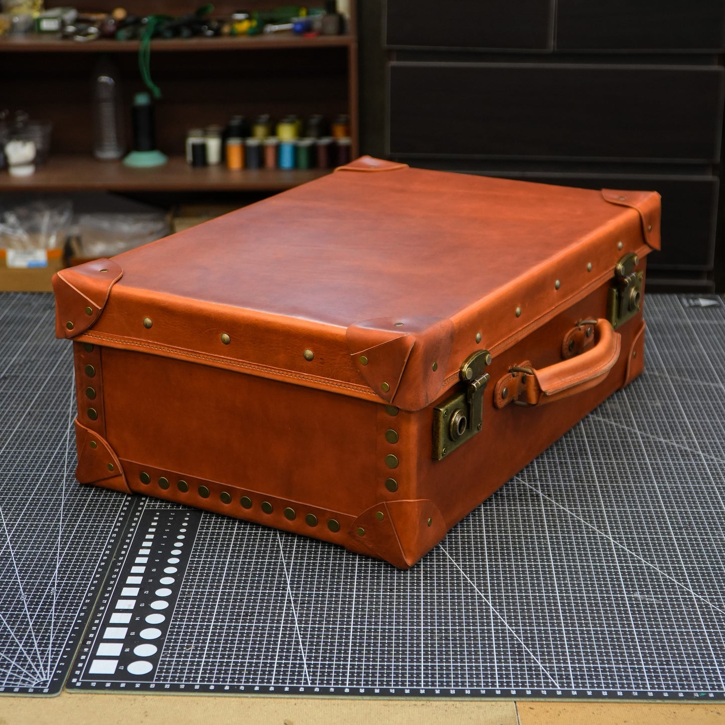 【Suitcase Pattern】 Cowhide solid wood suitcase pattern Box pattern /Handheld suitcase Pattern/Luggage suitcase&nbsp;Pattern/travel &nbsp;suitcase pattern