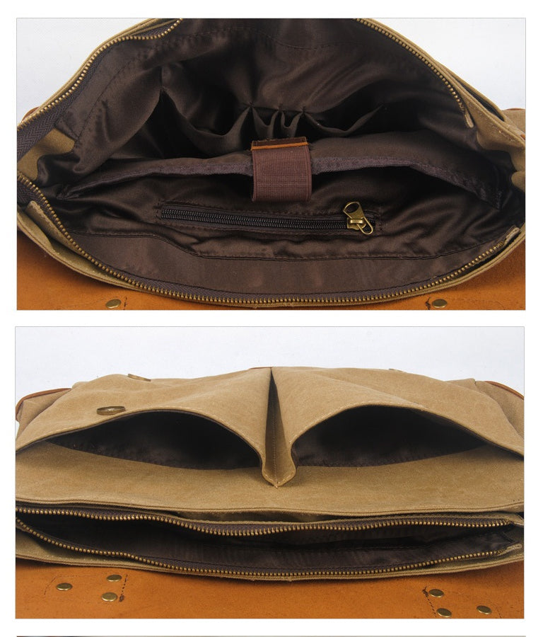 【PDF Pattern】Leather messenger bag pattern/Leather Canvas Bag pattern