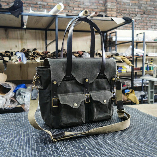 【PDF Pattern】 Oil wax canvas handbag pattern, single shoulder crossbody bag pattern