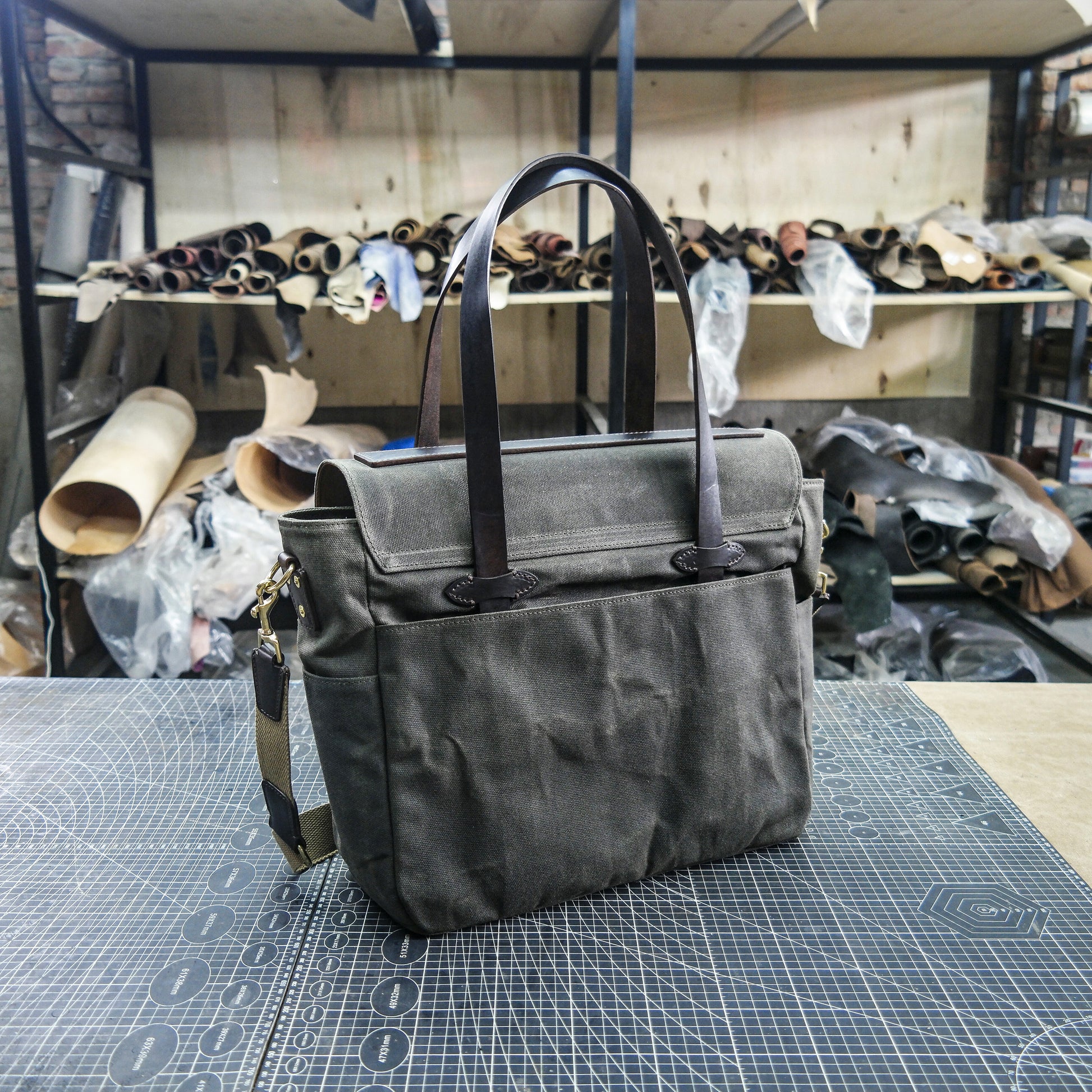 【PDF Pattern】 Oil wax canvas handbag pattern, single shoulder crossbody bag pattern