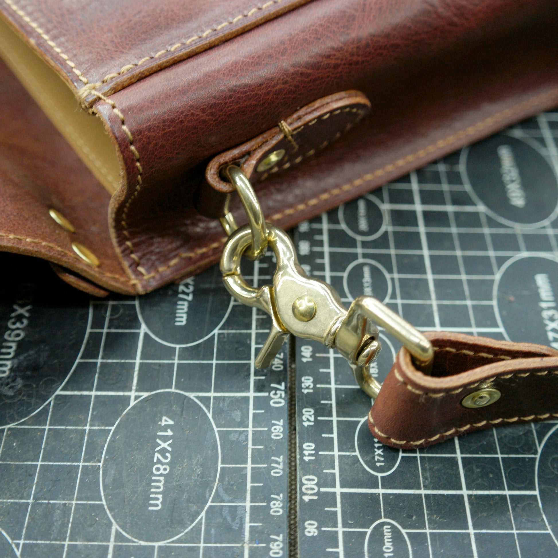 【PDF Pattern】Vintage leather handbag with single shoulder crossbody bag pattern SG-140#