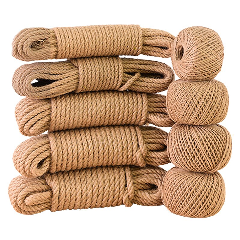 Reeban Rope Natural Jute Ribbon Crafts Bows Vintage Rope Jute Cord Sewing DIY Thre