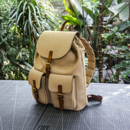 Frosted cowhide backpack/Commuting backpack/Casual fashion backpack