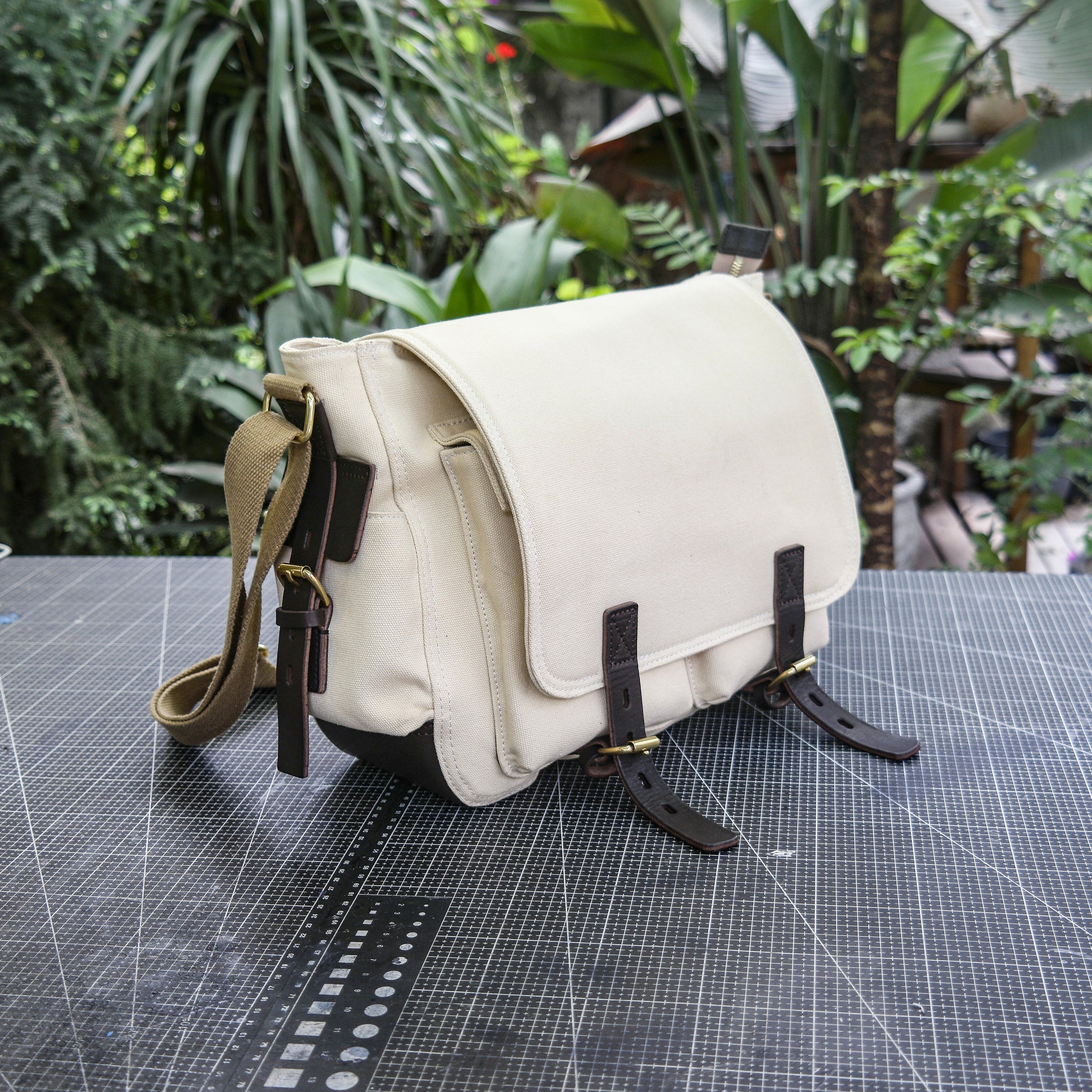 【PDF Pattern】 Canvas shoulder bag Pattern/Crossbody bag Pattern/Messenger Bag Pattern