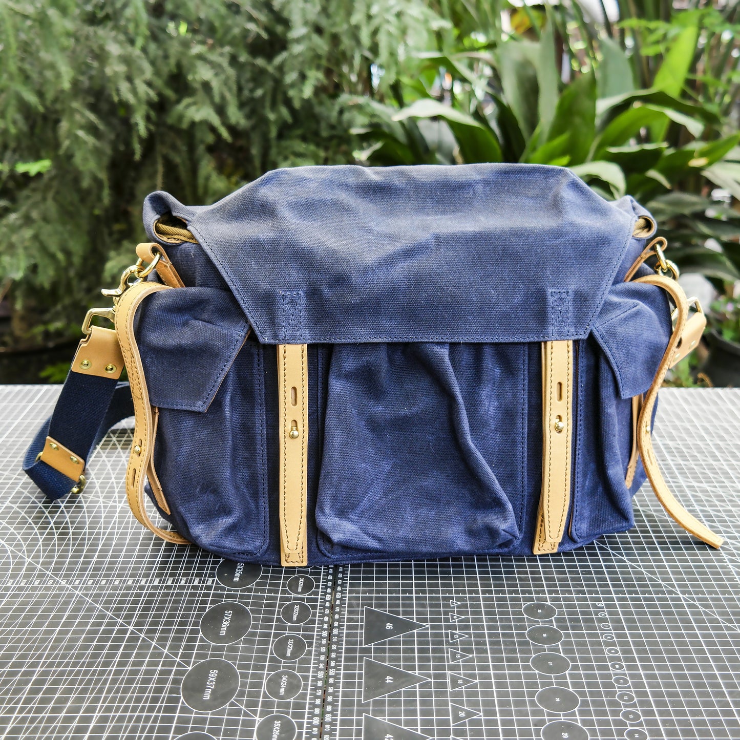 【PDF Pattern】Deep blue shoulder bag pattern/crossbody bag pattern/camera bag pattern/messenger bag pattern