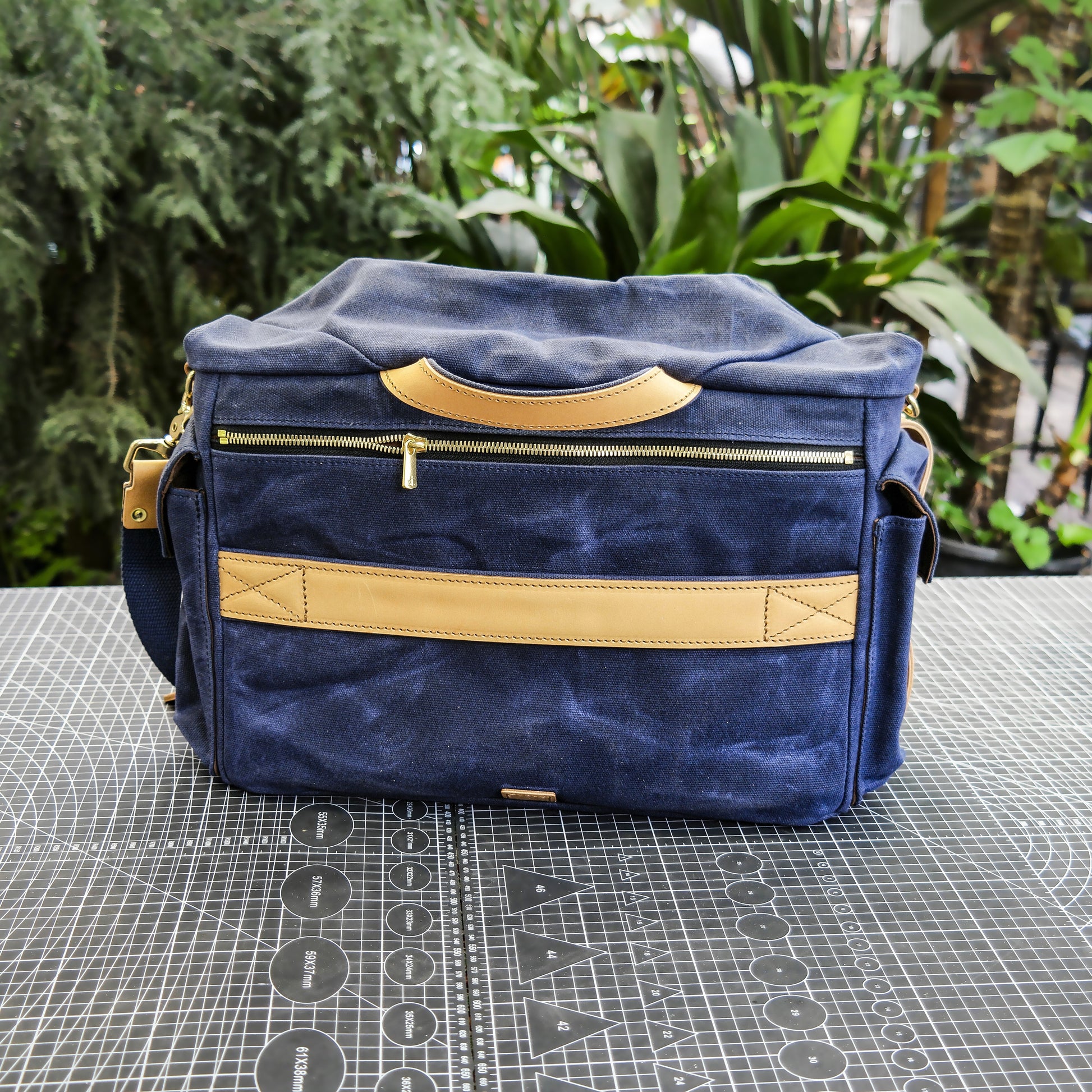 【PDF Pattern】Deep blue shoulder bag pattern/crossbody bag pattern/camera bag pattern/messenger bag pattern