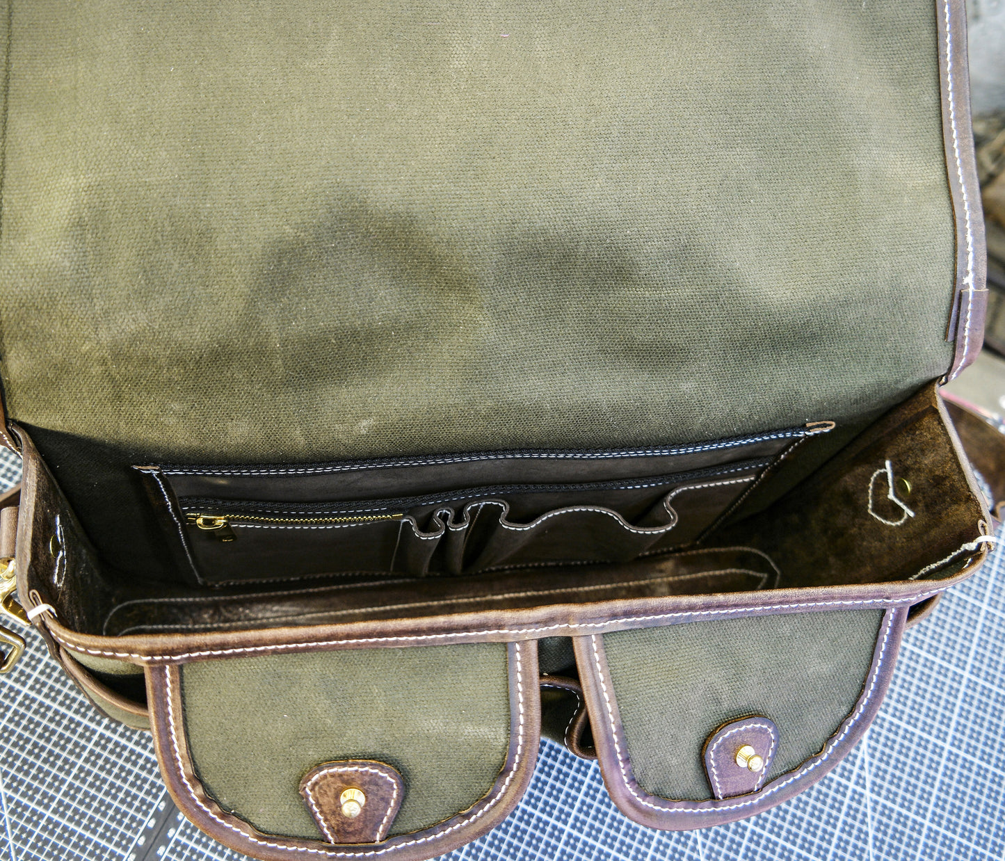 【PDF Pattern】Vintage classic canvas cowhide messenger bag/shoulder bag pattern/crossbody bag pattern/camera bag pattern/messenger bag pattern