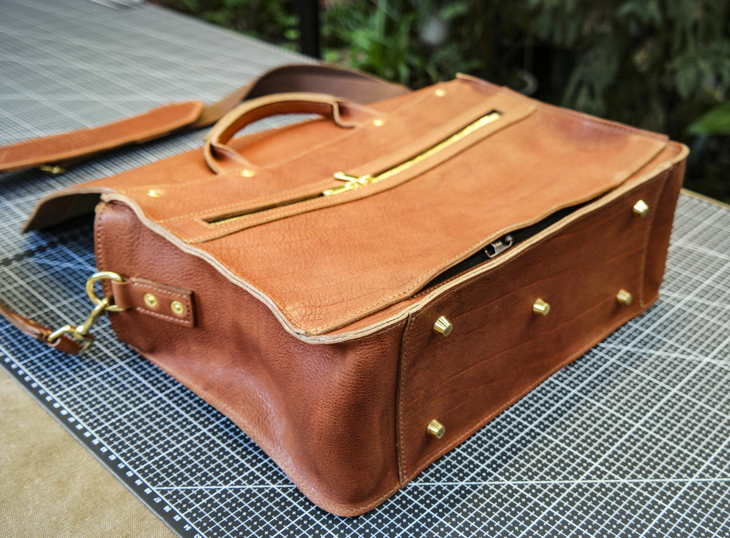 【PDF Pattern】Leather Cambridge Bag, Mini Messenger Bag