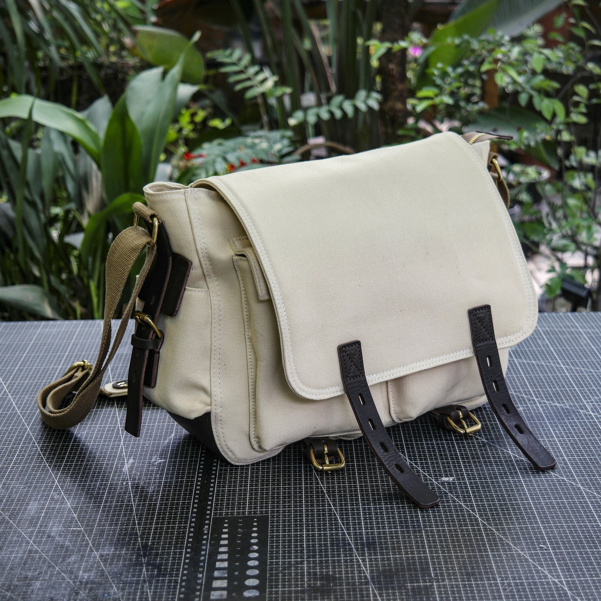 PDF Pattern】 Canvas shoulder bag Pattern/Crossbody bag Pattern/Messen