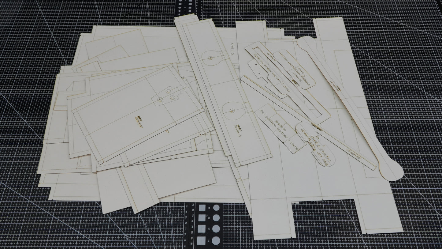 【Physical Pattern】Wax Canvas Backpack - leather backpack pattern