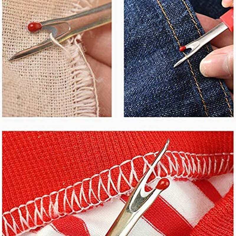4PCS Sewing Seam Ripper Kit Sew Stitching Thread Unpicker Tool For Sewing Remove Embroidery Cutting Scissor Handmade Accessories