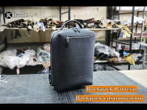 【PDF Pattern】Cowhide leather backpack pattern/knapsack pattern