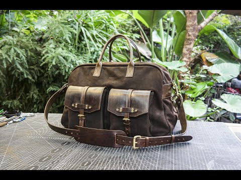 Luggage bag/travel bag - a portable travel bag handmade from cowhide,A suit bag,Suit storage travel bag,Leather bag for suit,Canvas suit storage bag,Fitness bag