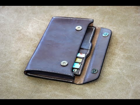PDF Pattern] Leather Wallet Pattern/Brown leather wallet PDF
