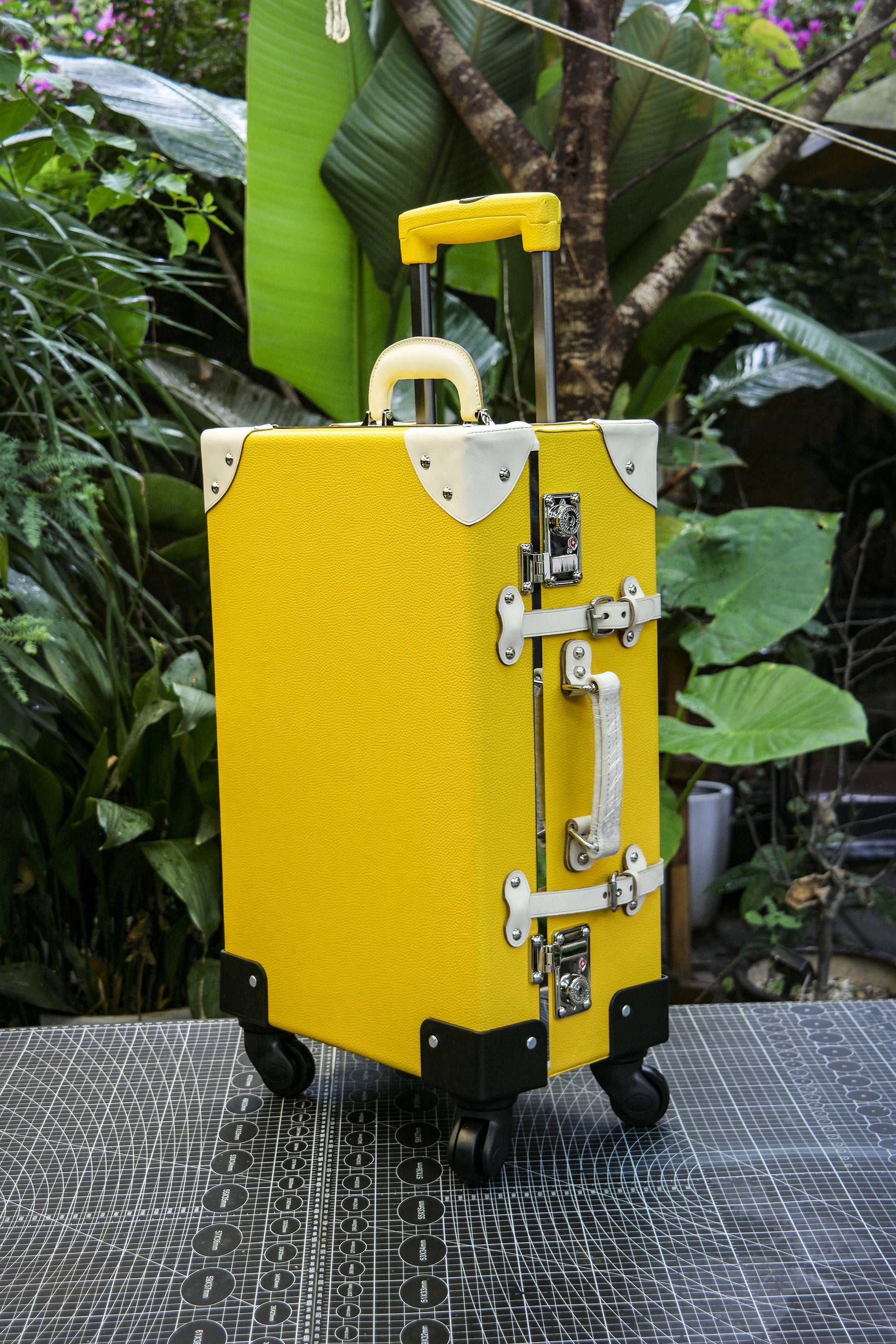 【PDF Pattern】 Trolley suitcase with tugboat/solid wood leather suitcase Pattern