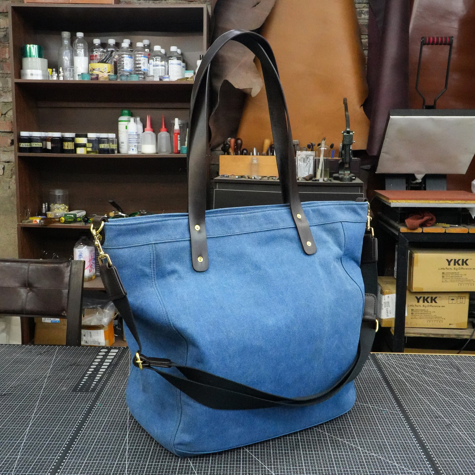 【PDF Pattern】Hand waxed tote canvas handbag/shoulder crossbody bag/tote bag pattern