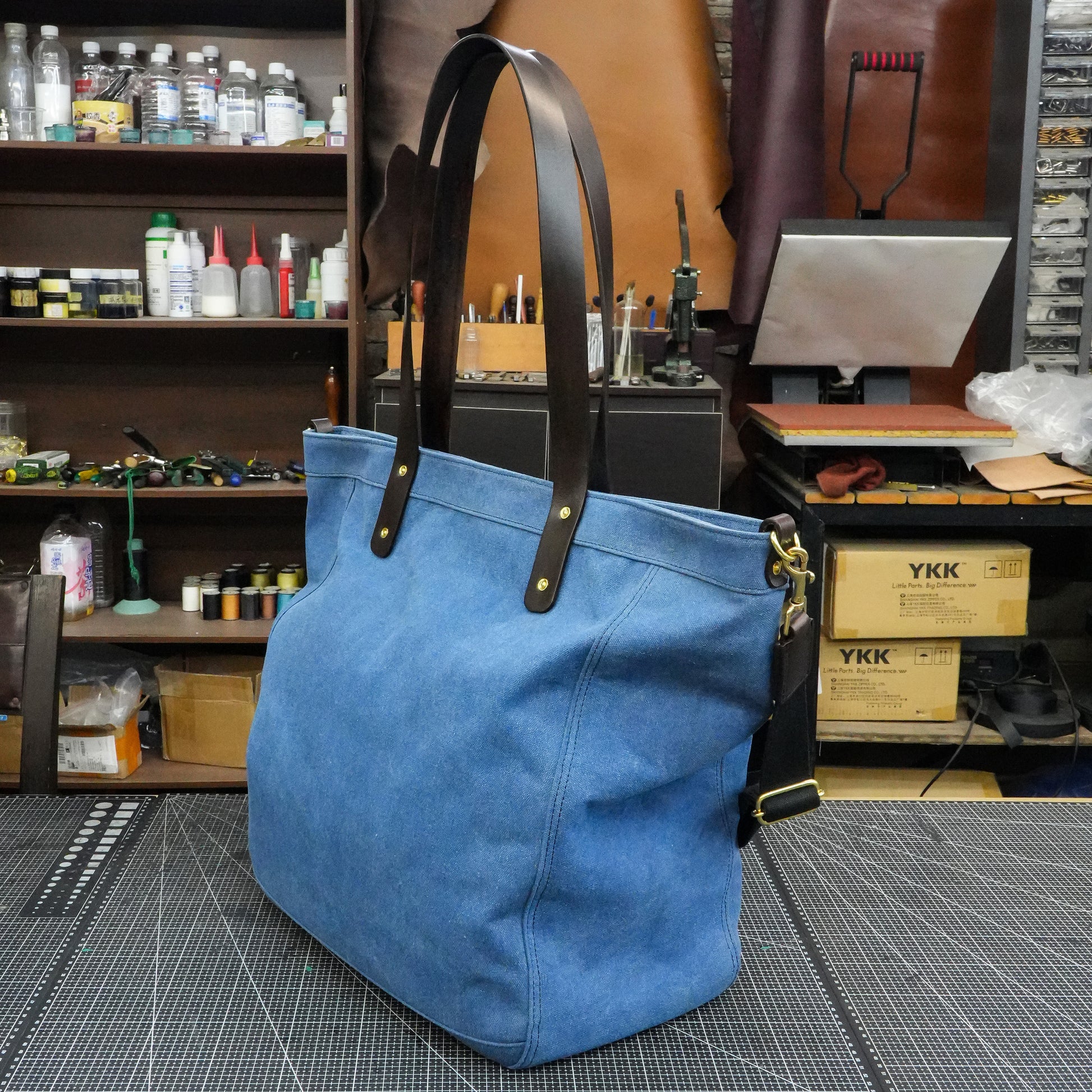 【PDF Pattern】Hand waxed tote canvas handbag/shoulder crossbody bag/tote bag pattern