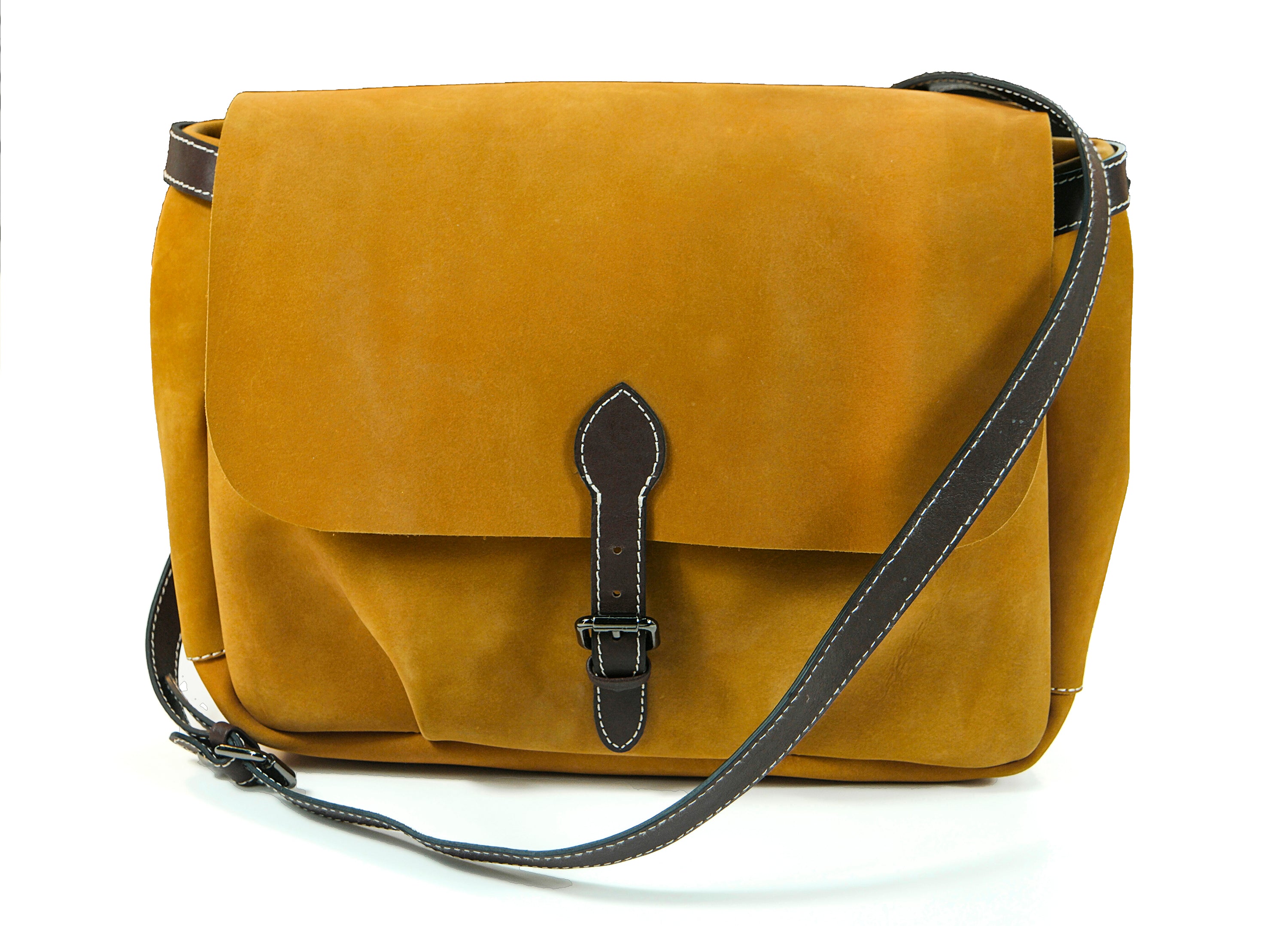 [Bag pattern]Making a Postman's Bag[How to make vegetable tanned leath