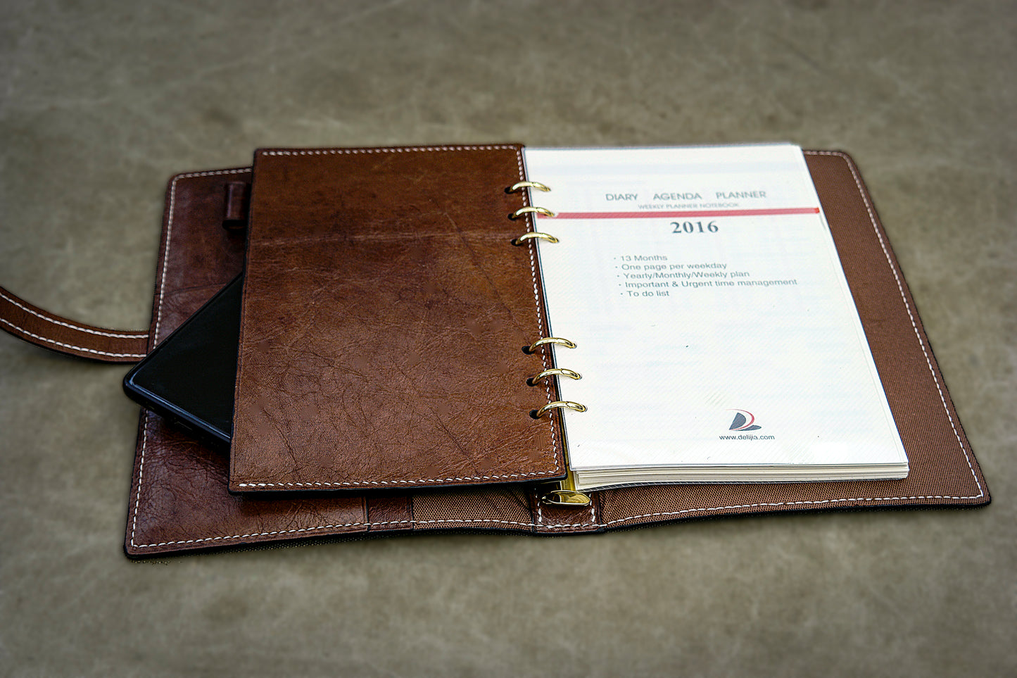 [Bag Pattren] Leather hand account book,Leather gift