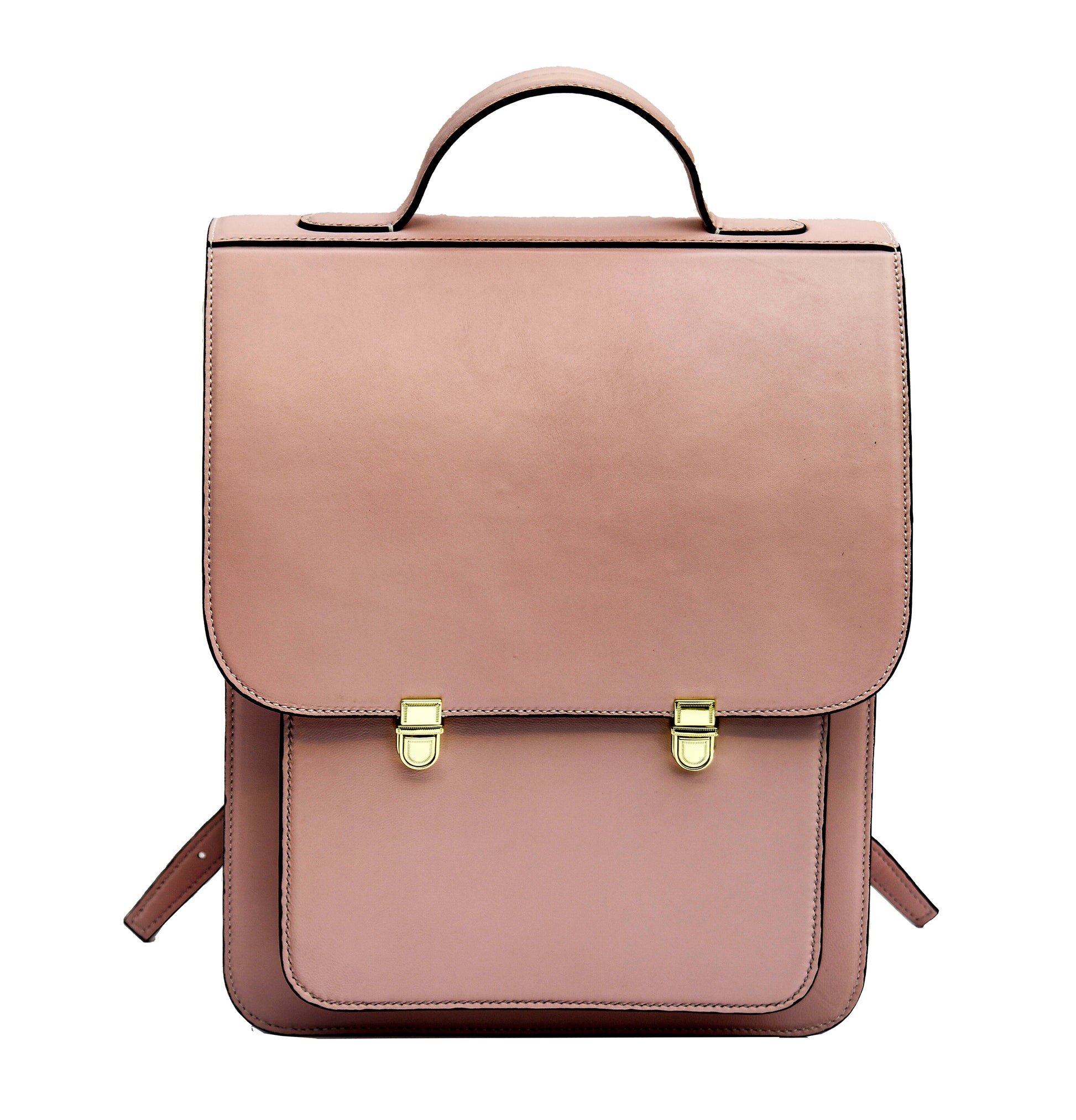 Pink sheepskin backpack,Classic Leather Backpack,knapsack