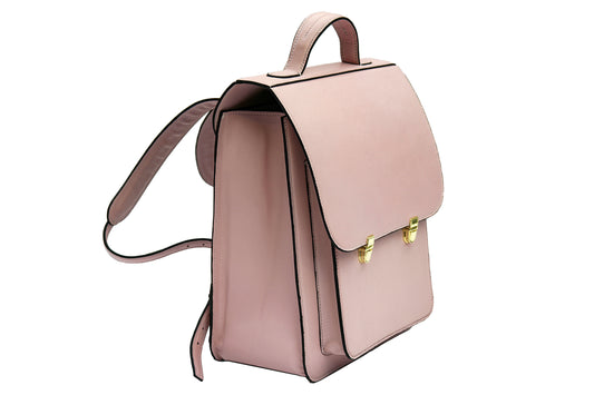 Making a Leather Backpack,Make a pink sheepskin backpack,Classic Leather Backpack,knapsack