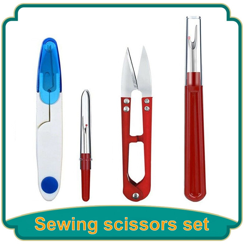 4PCS Sewing Seam Ripper Kit Sew Stitching Thread Unpicker Tool For Sew