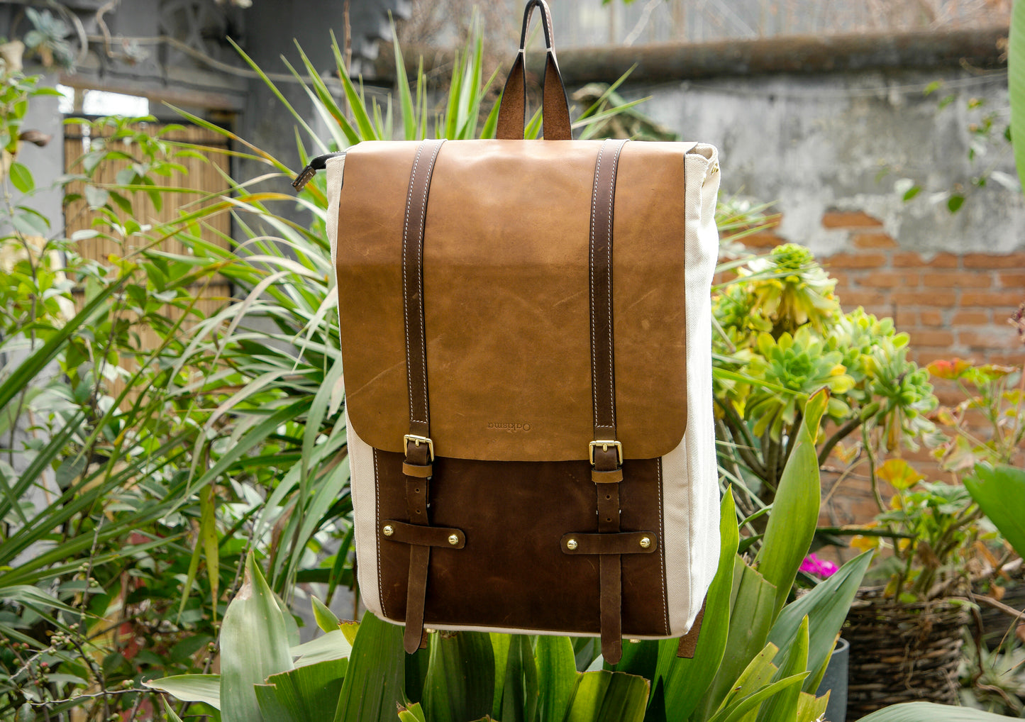 【Bag Pattern】Making a Leather Backpack,Making vegetable tanned leather briefcase,Classic Leather Backpack