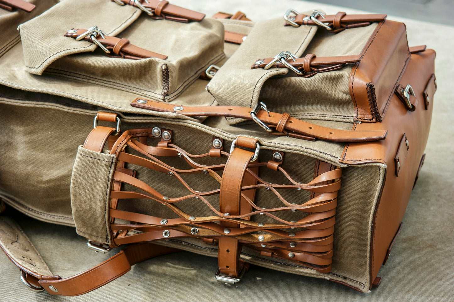 Canvas Backpacks & Rucksacks - Vintage Backpacks | Waxed Canvas Backpack | Travel, Camping, Hiking | 