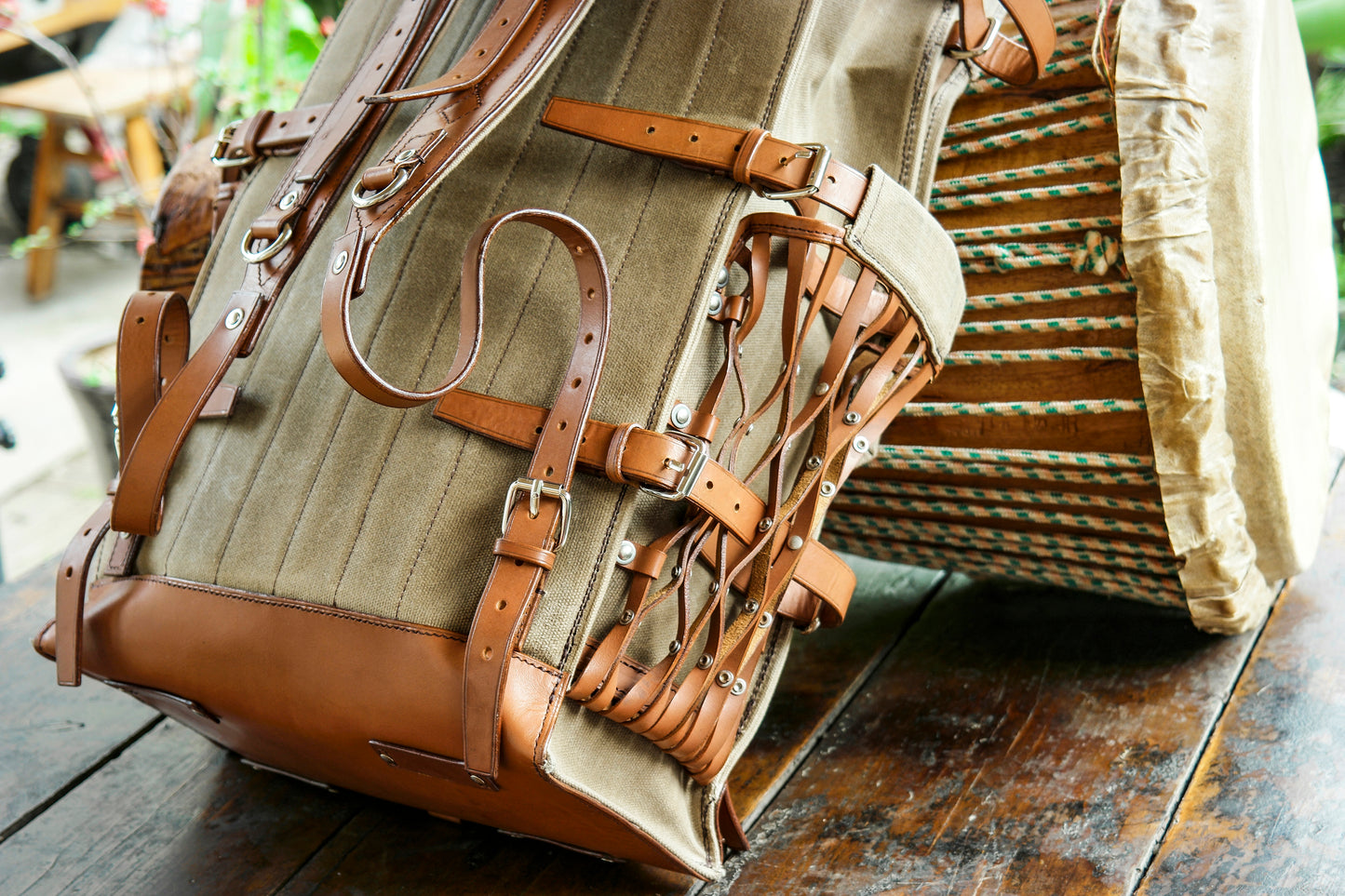 Canvas Backpacks & Rucksacks - Vintage Backpacks | Waxed Canvas Backpack | Travel, Camping, Hiking | 