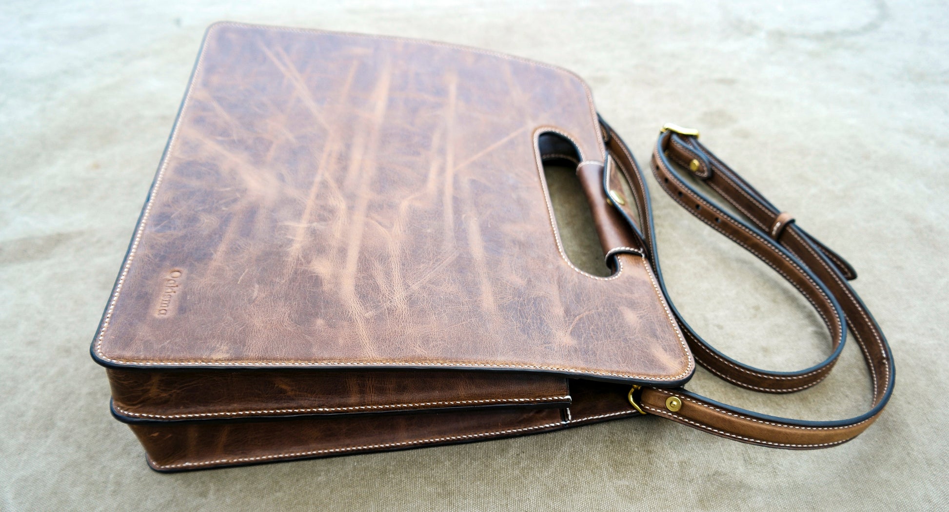 【Physical Patterns】Portable briefcase,Briefcase For Files,Laptop bag Pattern,Men's Leather Briefcase Pattern