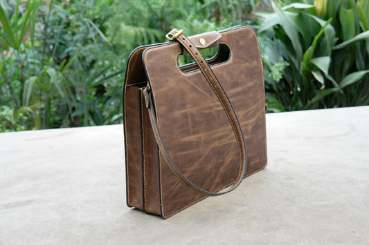 【Physical Patterns】Portable briefcase,Briefcase For Files,Laptop bag Pattern,Men's Leather Briefcase Pattern